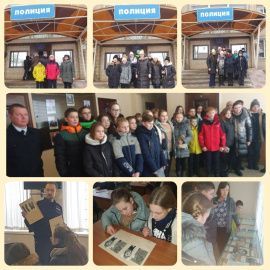 Петровские школьники в рамках социально значимого проекта  «Право для всех» совершили экскурсию в отдел МВД
